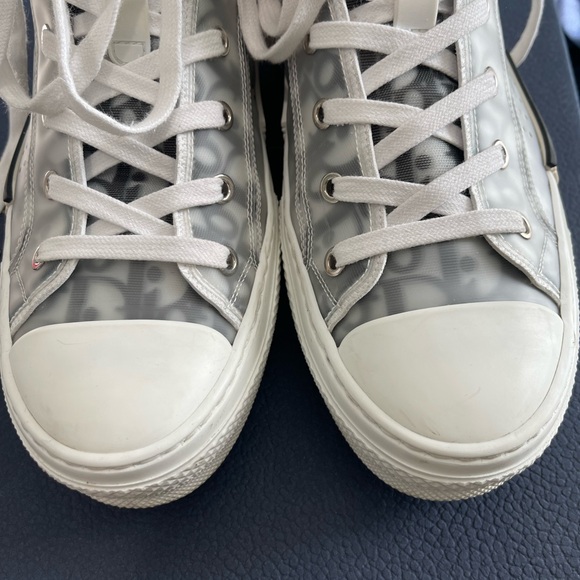 Dior B23 High-Top Sneaker White and Black Oblique Canvas 40.5 - Picture 5 of 16
